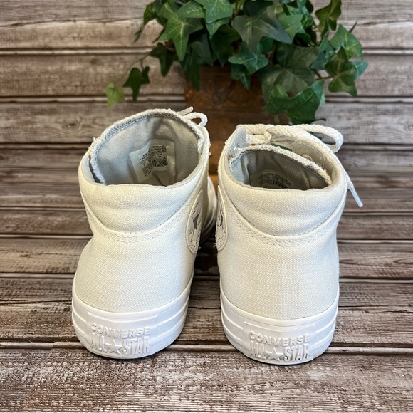 Converse All Star Mid Height White Sneaker Size Women’s 7 - Picture 4 of 9